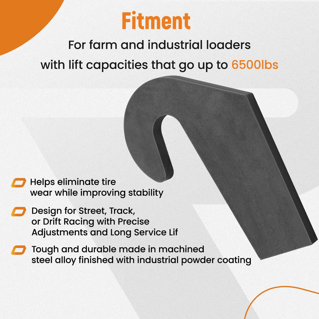 Set of 4 Mounting Brackets for Pin Type Loader Pallet Forks