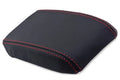 Leather Center Console Armrest Cover for Nissan 240SX S13 (1989–1993) Red Stitch