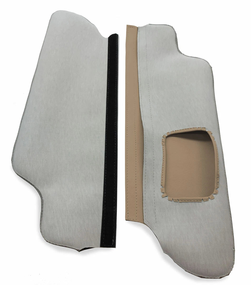 Sunvisors Cover Skin for Ford F150 (1997–1999) Beige Tan PVC Leather