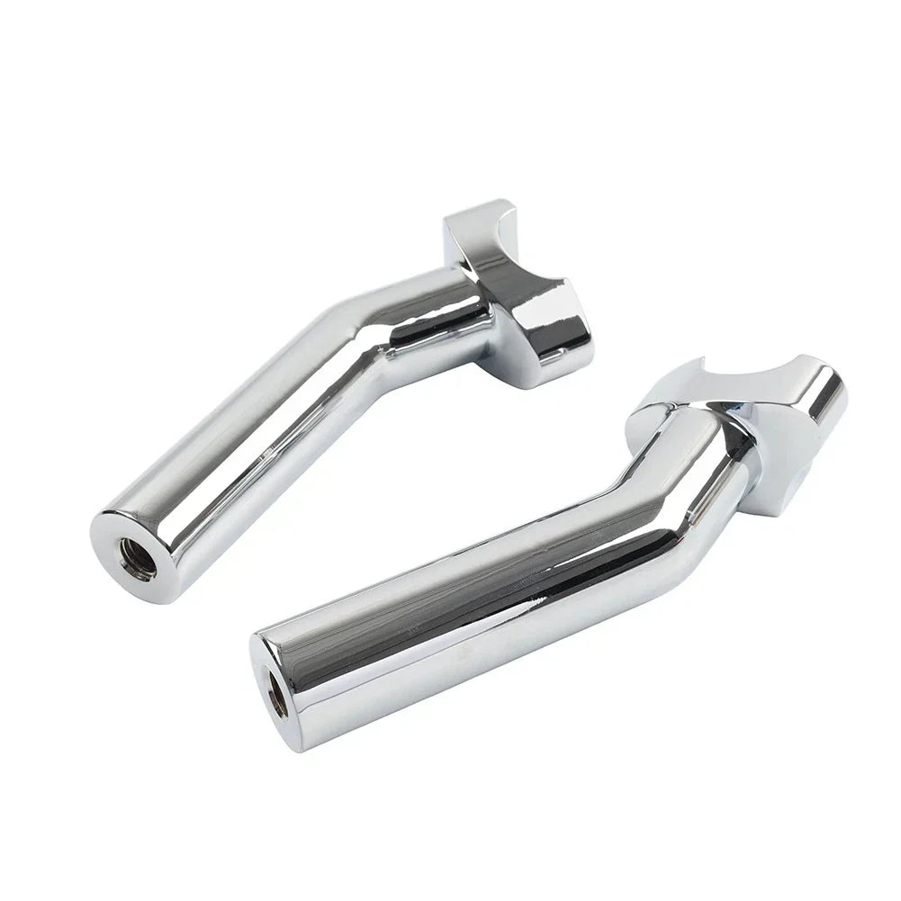 6" CNC Pullback Handlebar Risers Chrome for Harley Dyna Softail Sportster