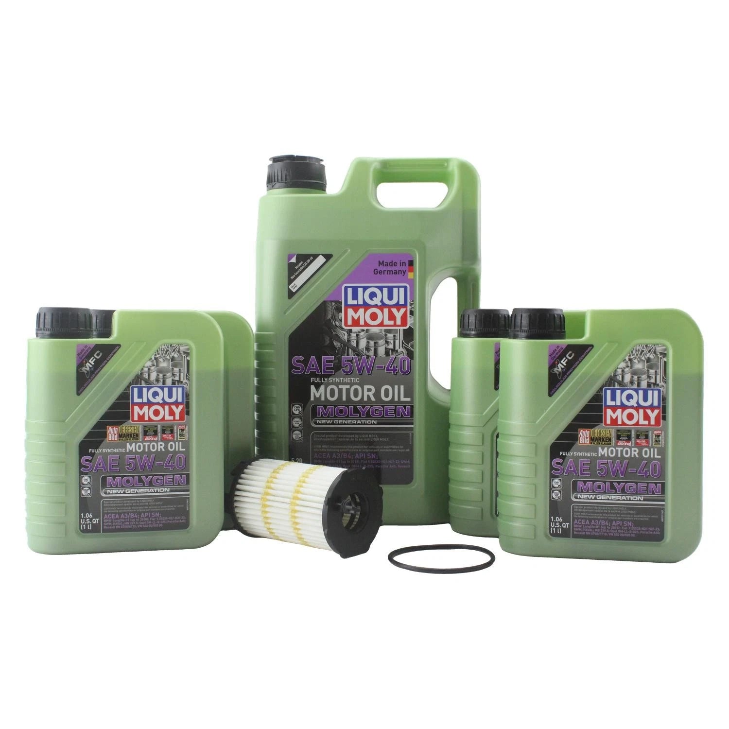Liqui Moly Molygen 5W-40 Engine Oil Change Kit for Audi A6 Quattro R8 (2005–2023)