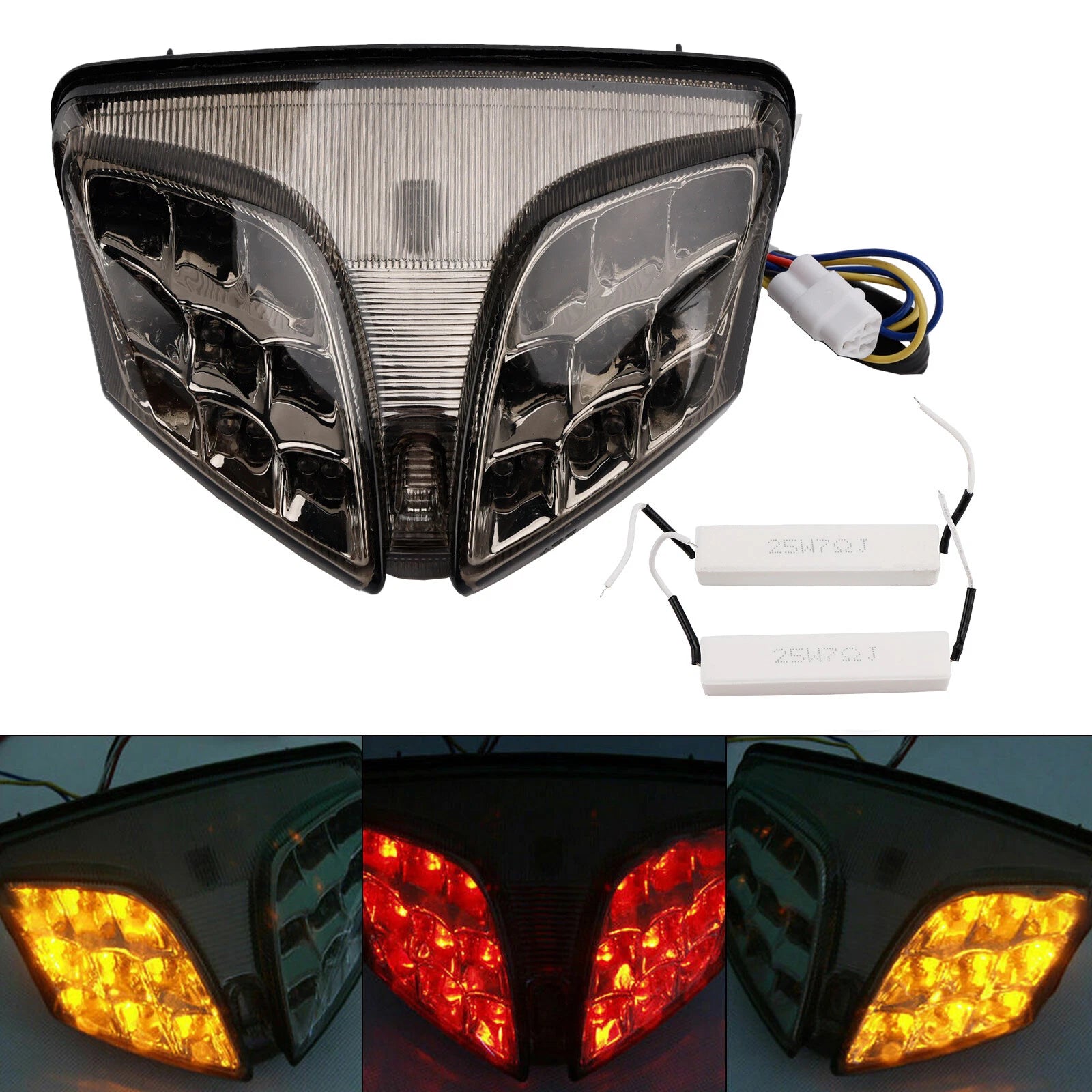 Integrated LED TailLight Turn Signals for Suzuki GSX-R 600/750/1000 (2001–2023)