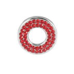 4 x Red Bling Car Door Lock Stickers for Mercedes Benz E C Class GLC (2015-2019)