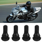 Set of 4 TR412 Tire Valve Nozzles with PTFE Seal for Long Lasting Use
