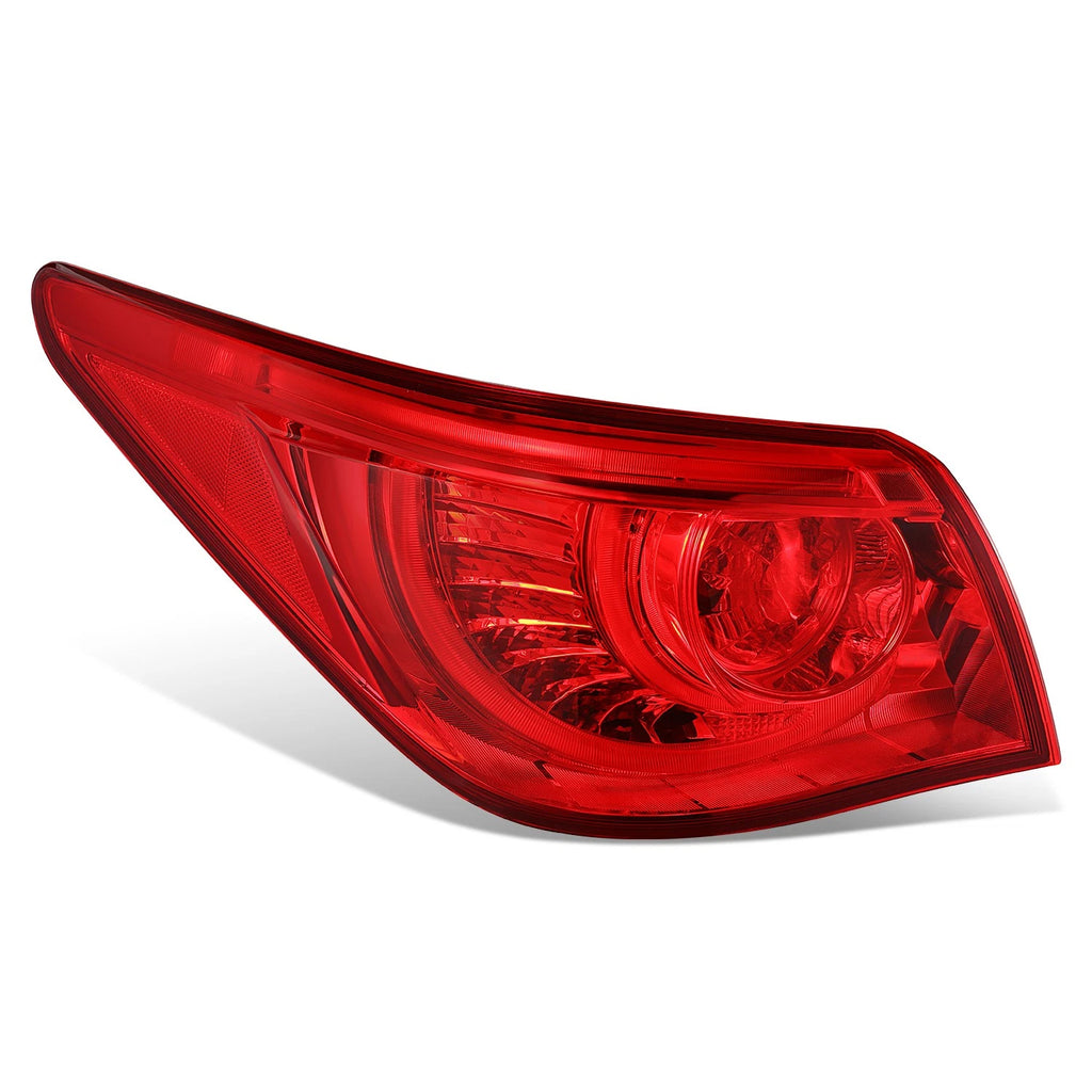 Outer Rear Left LED Chrome Housing Tail Light for Infiniti Q50 (2014–2017)