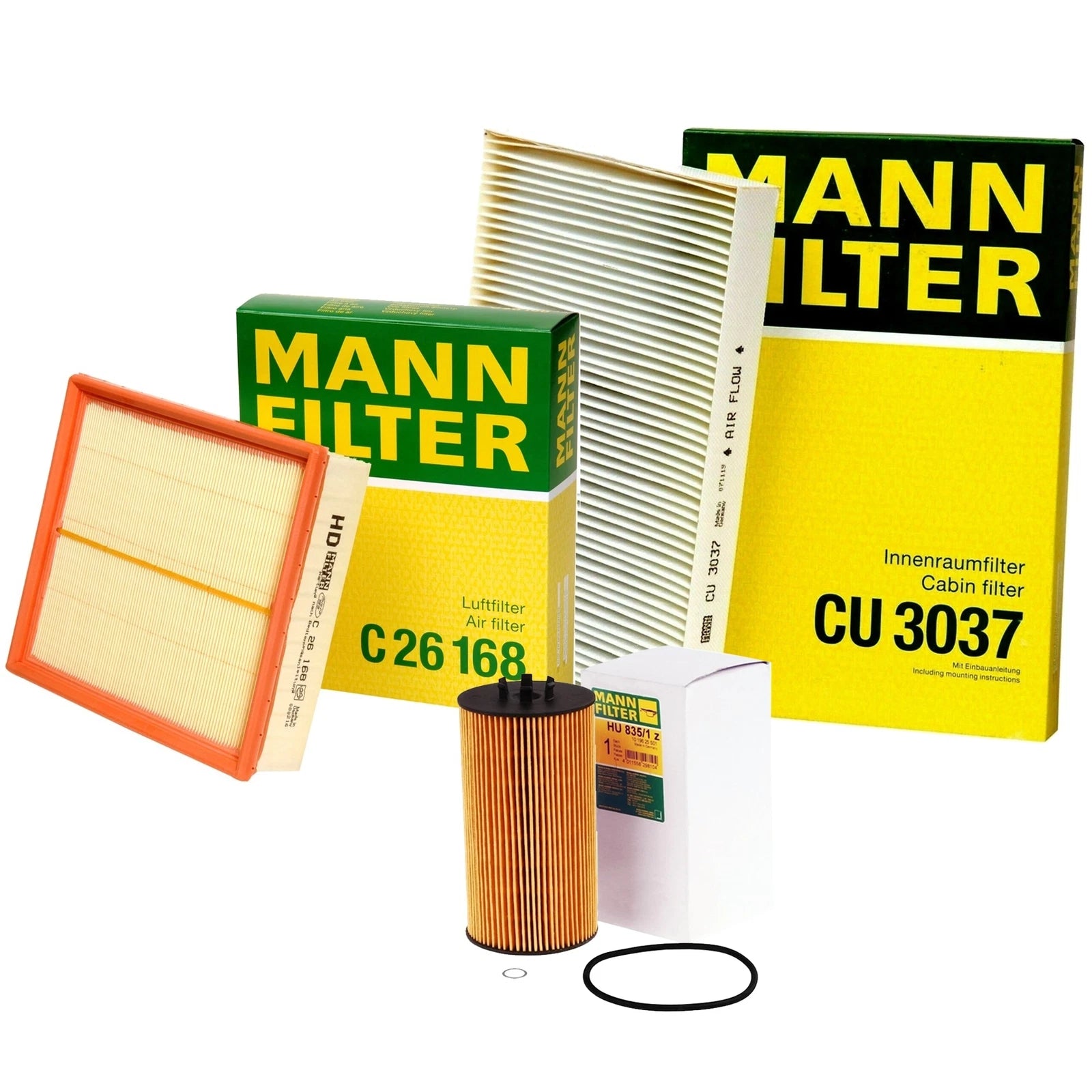 Mann Oil Air Paper Cabin Filter Service Kit for Audi Allroad Quattro (2001–2005)