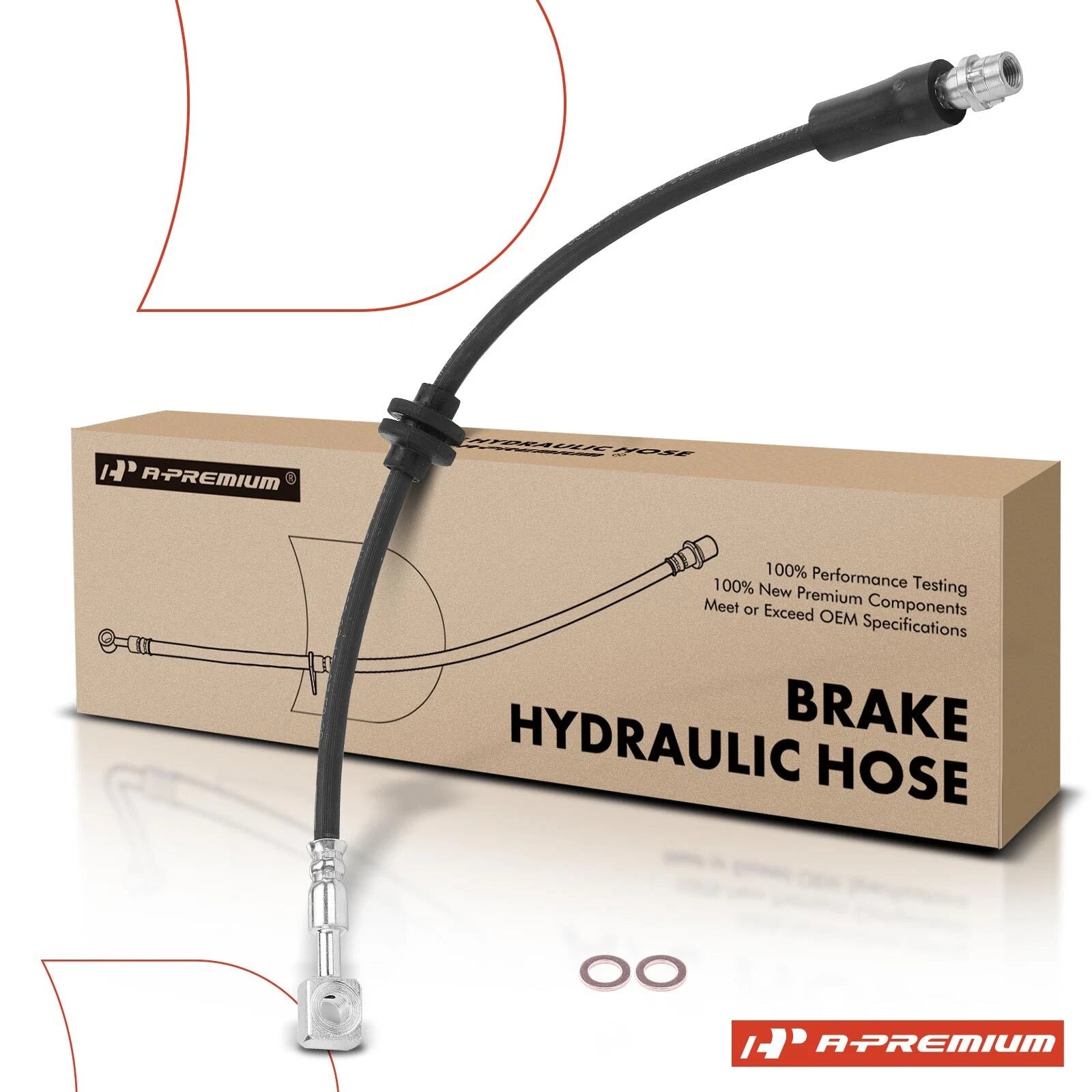Front Left Brake Hydraulic Hose for Buick Encore (2013–2019) Chevrolet Trax (2013–2019)