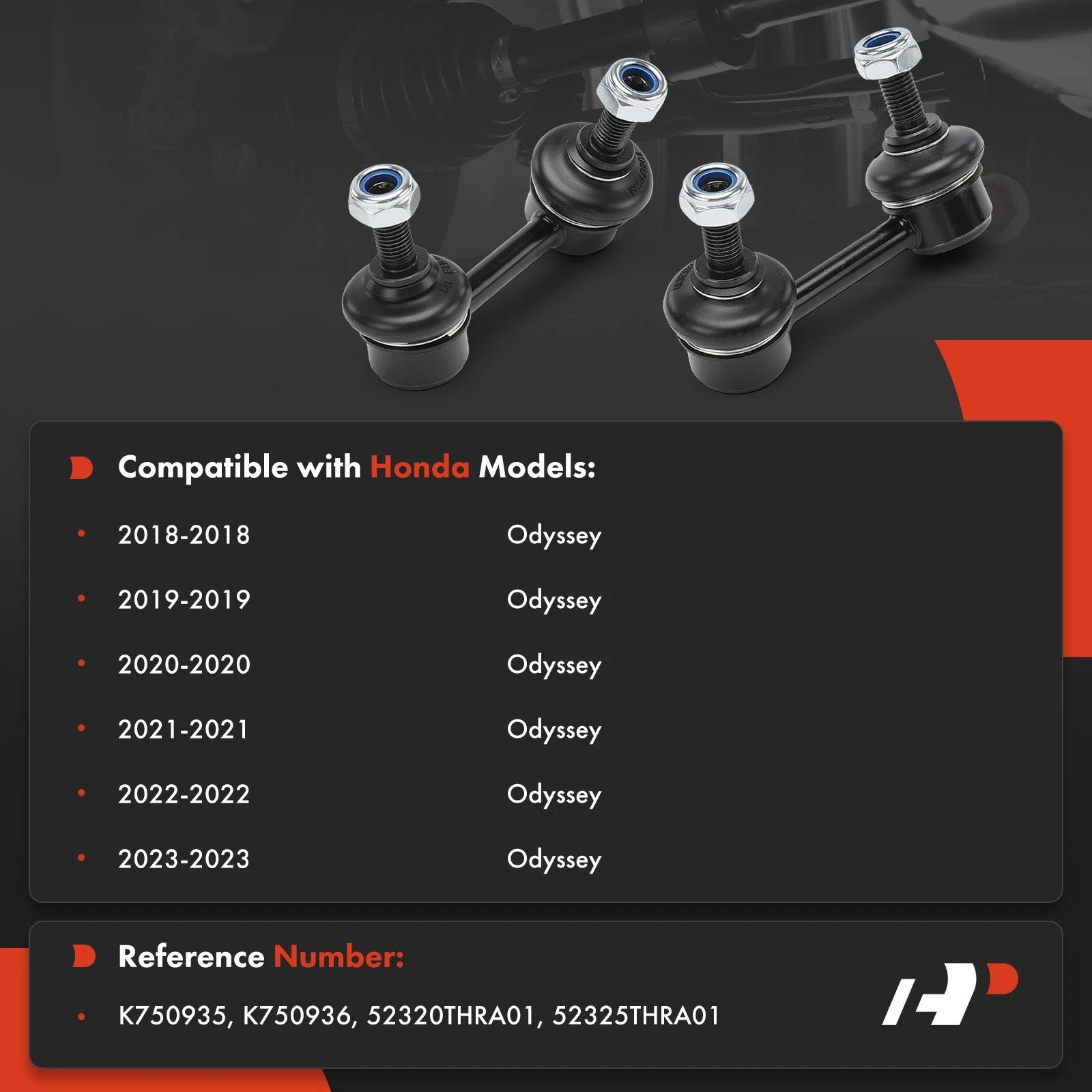 2X Rear Side Stabilizer Bar Link for Honda Odyssey (2018-2023)