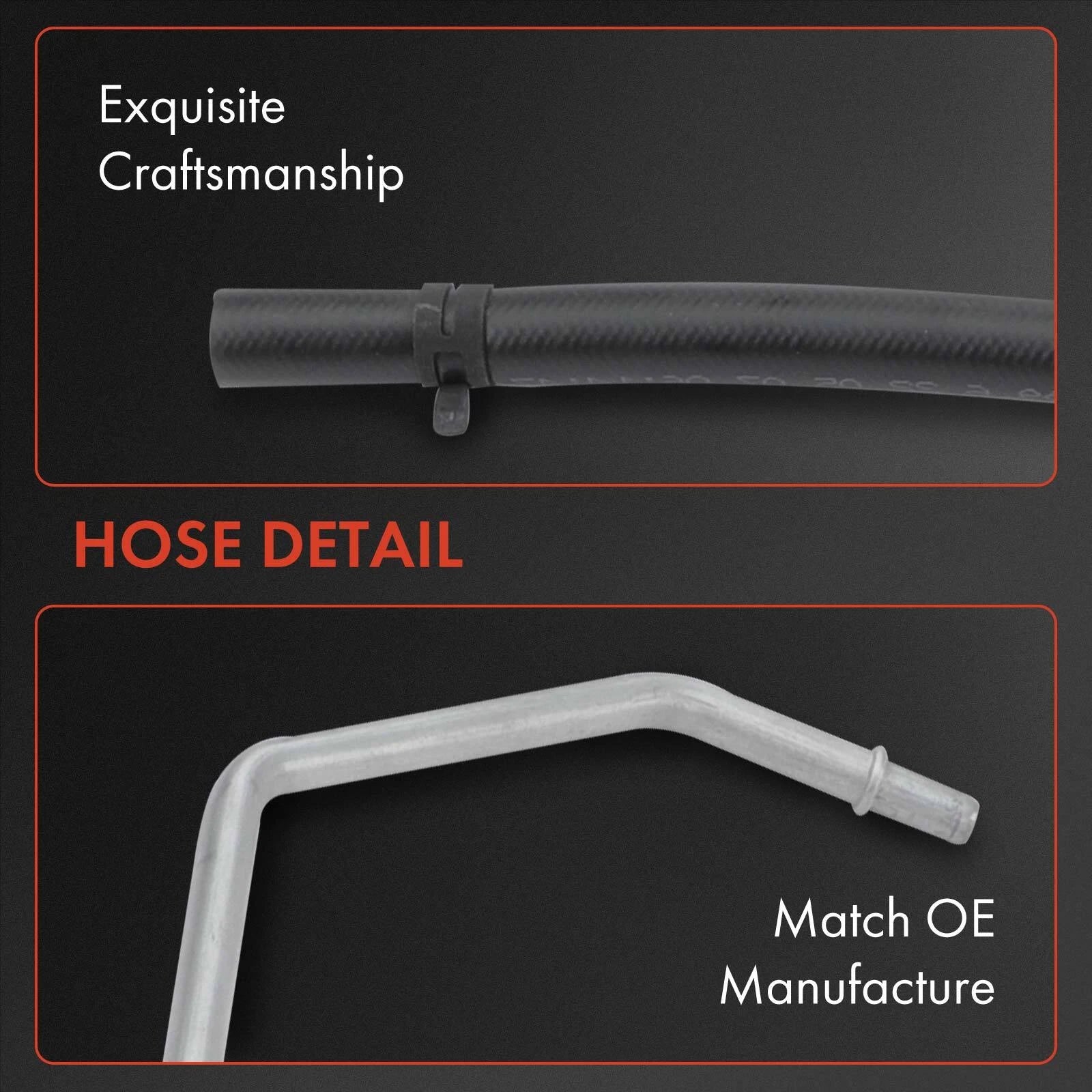 2X Power Steering Return Line Hose for Ford Focus (2004-2005)