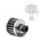 12mm Cold Air Intake Filter for Turbo Vent Crankcase Valve Cover