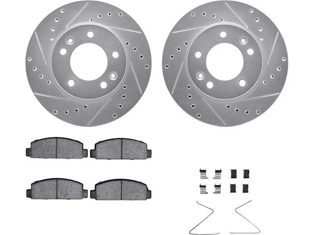 Front Brake Pad and Rotor Kit for Mazda RX7 (1989–1991) ZR336NZ