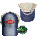 Peterbilt Hat Denim Tan Mesh Back Cap PB Logo