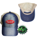 Peterbilt Hat Denim Tan Mesh Back Cap PB Logo