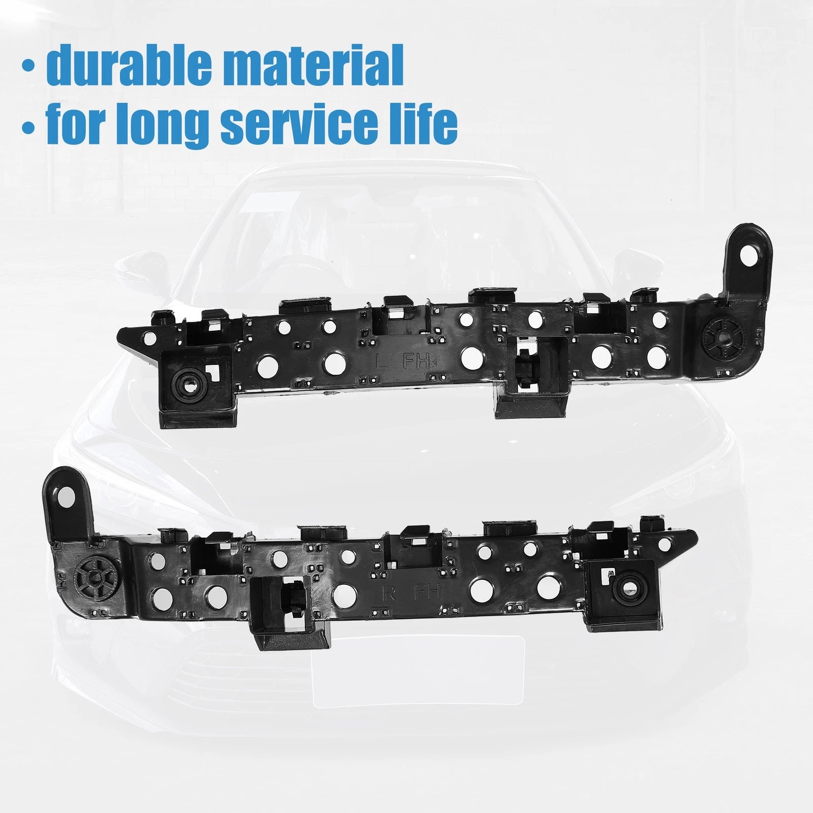 Set of 2 Front Bumper Mounting Support Brackets for Honda CR-V (2017–2019)