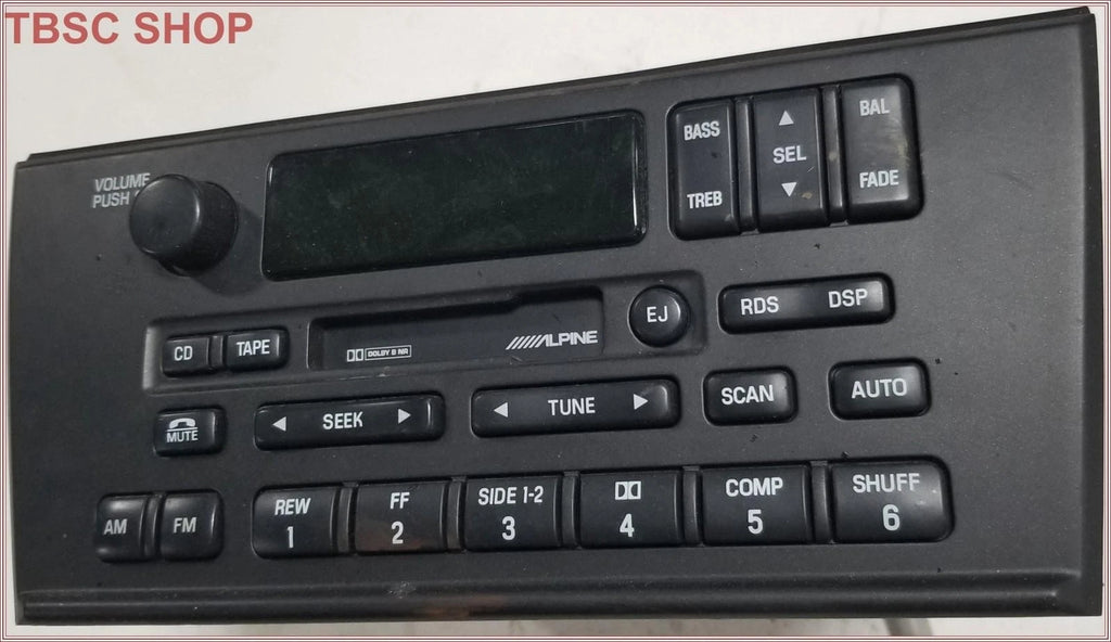 Alpine AM FM Radio Tape Player for Lincoln LS (2000–2002) XW4F-18C870-BH