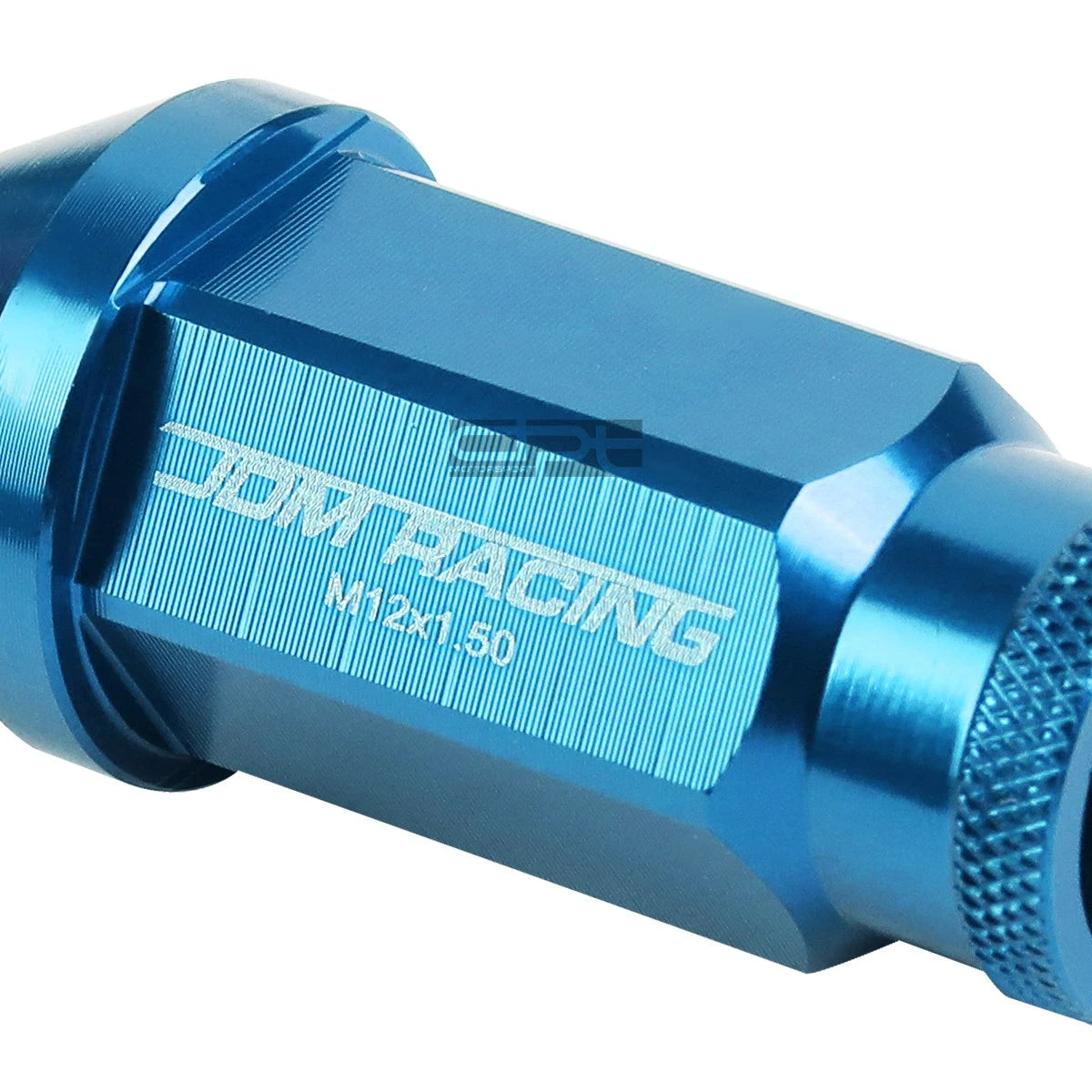 20X M12 X 1.5 Locking Lug Nut Set for Racing Wheels - Light Blue