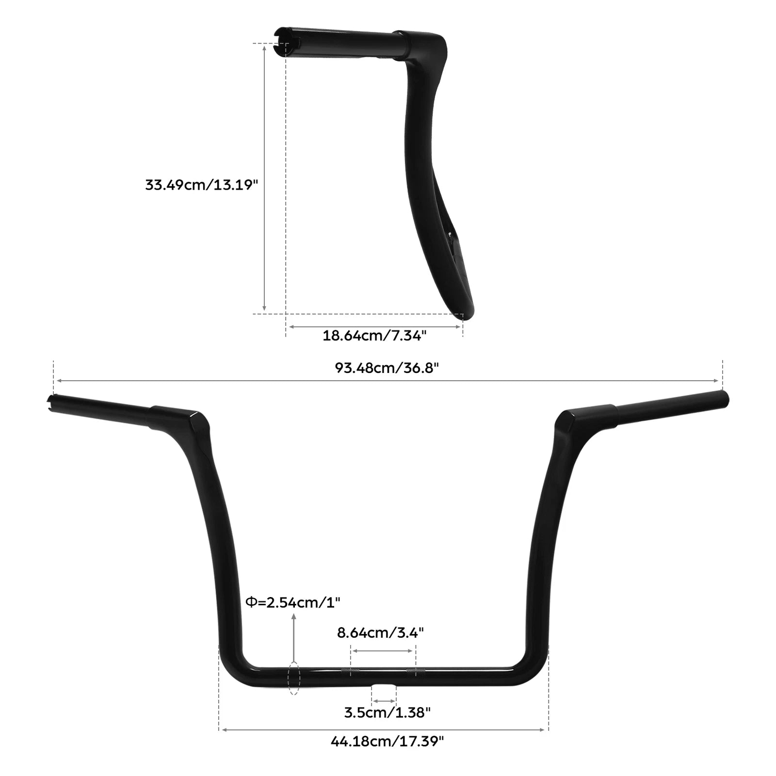 13" Rise Ape Hanger Handlebar for Harley Touring Glide (2014–2023)