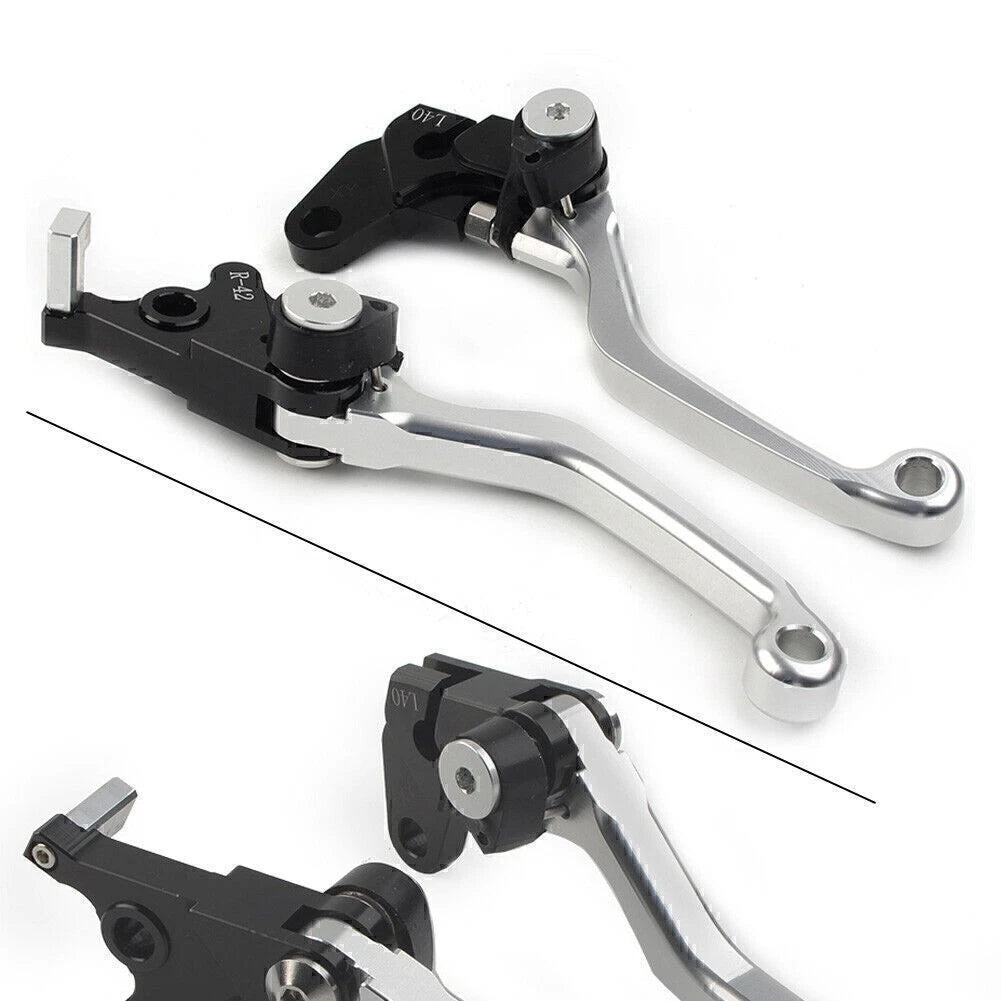 CNC Pivot Brake Clutch Lever for Suzuki DRZ400S DRZ400SM DRZ400E (2000–2022) Silver