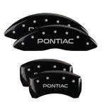Front and Rear Black Caliper Covers for 1998-2002 Pontiac Firebird by MGP