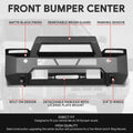 Steel Front Bumper for Toyota Tundra (2022–2024) Matte Black Factory Style