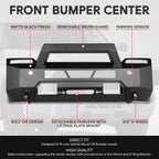 Steel Front Bumper for Toyota Tundra (2022–2024) Matte Black Factory Style