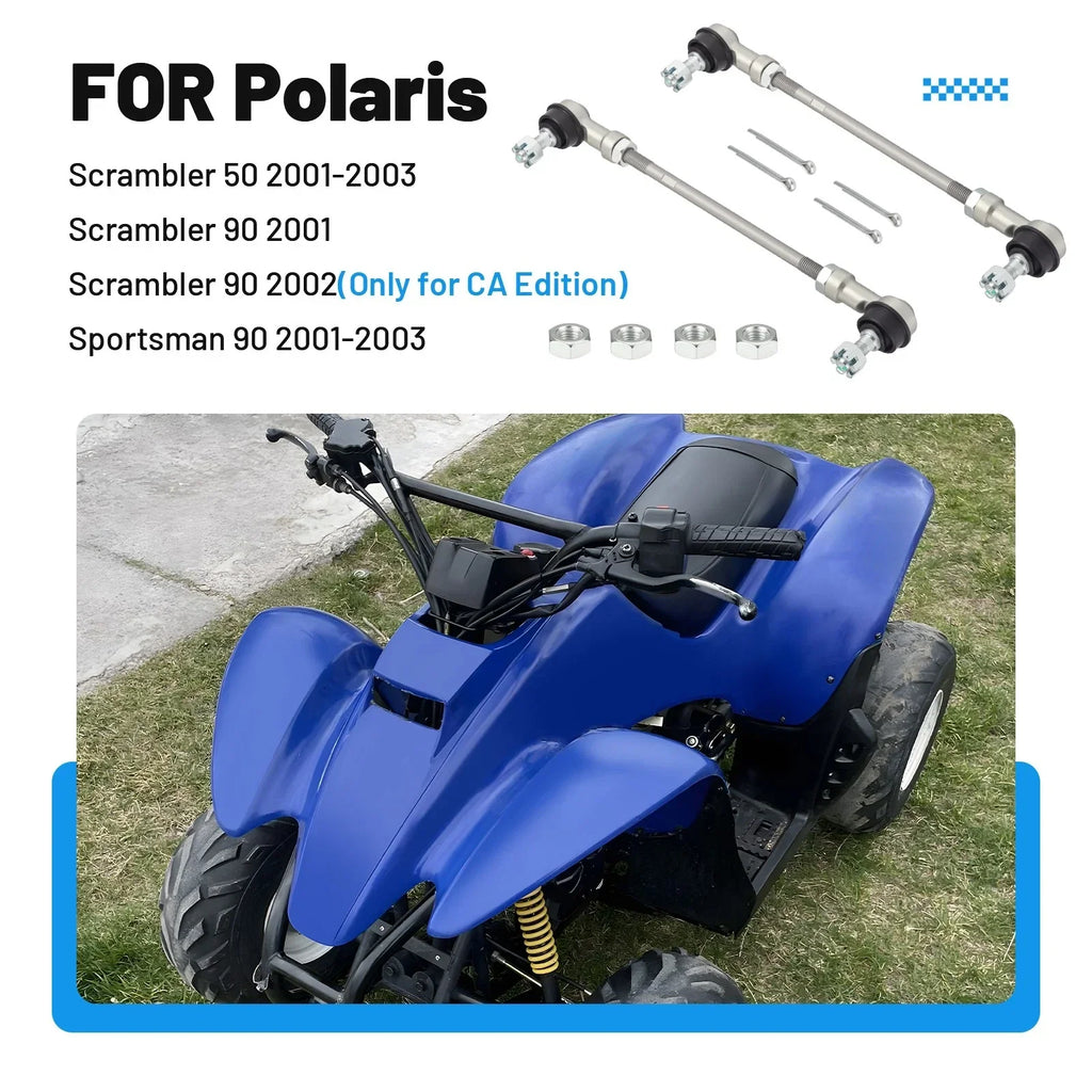 2 x Left & Right Tie Rod Ends Assembly for Polaris Sportsman (2001–2003)