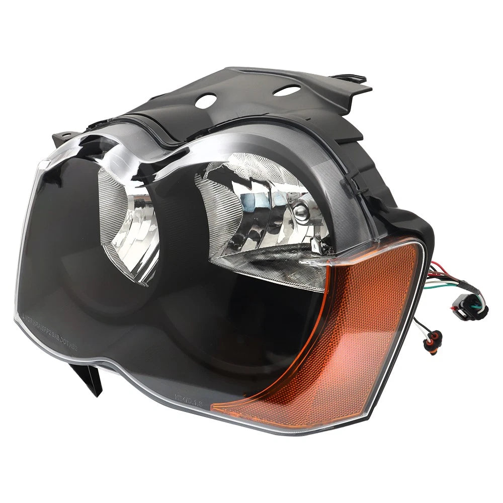 Set of 2 Black Headlights for Jeep Grand Cherokee (2008–2010)