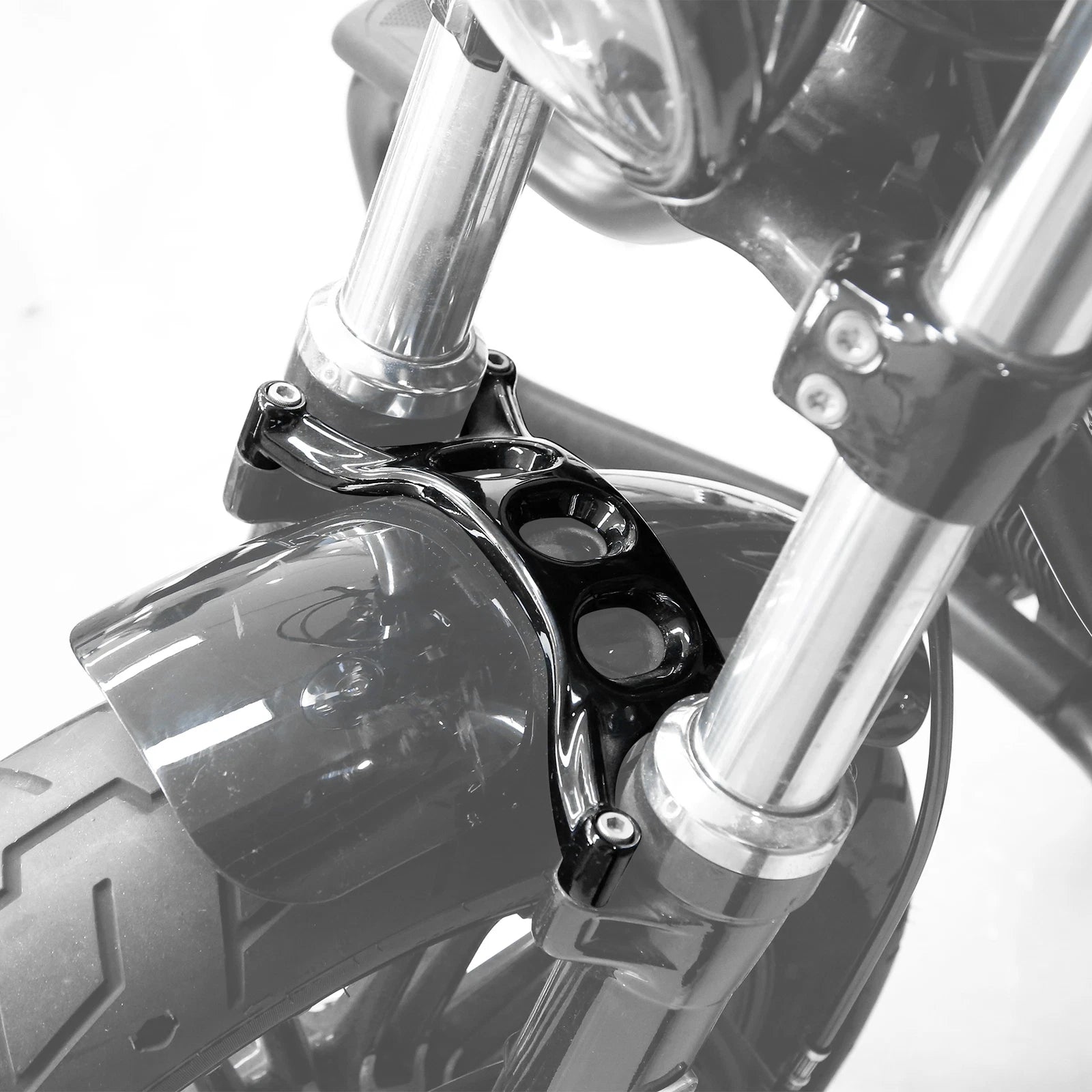 Front Fender Brace Forks for Harley 48 72 XL1200X (2016–2022) Black