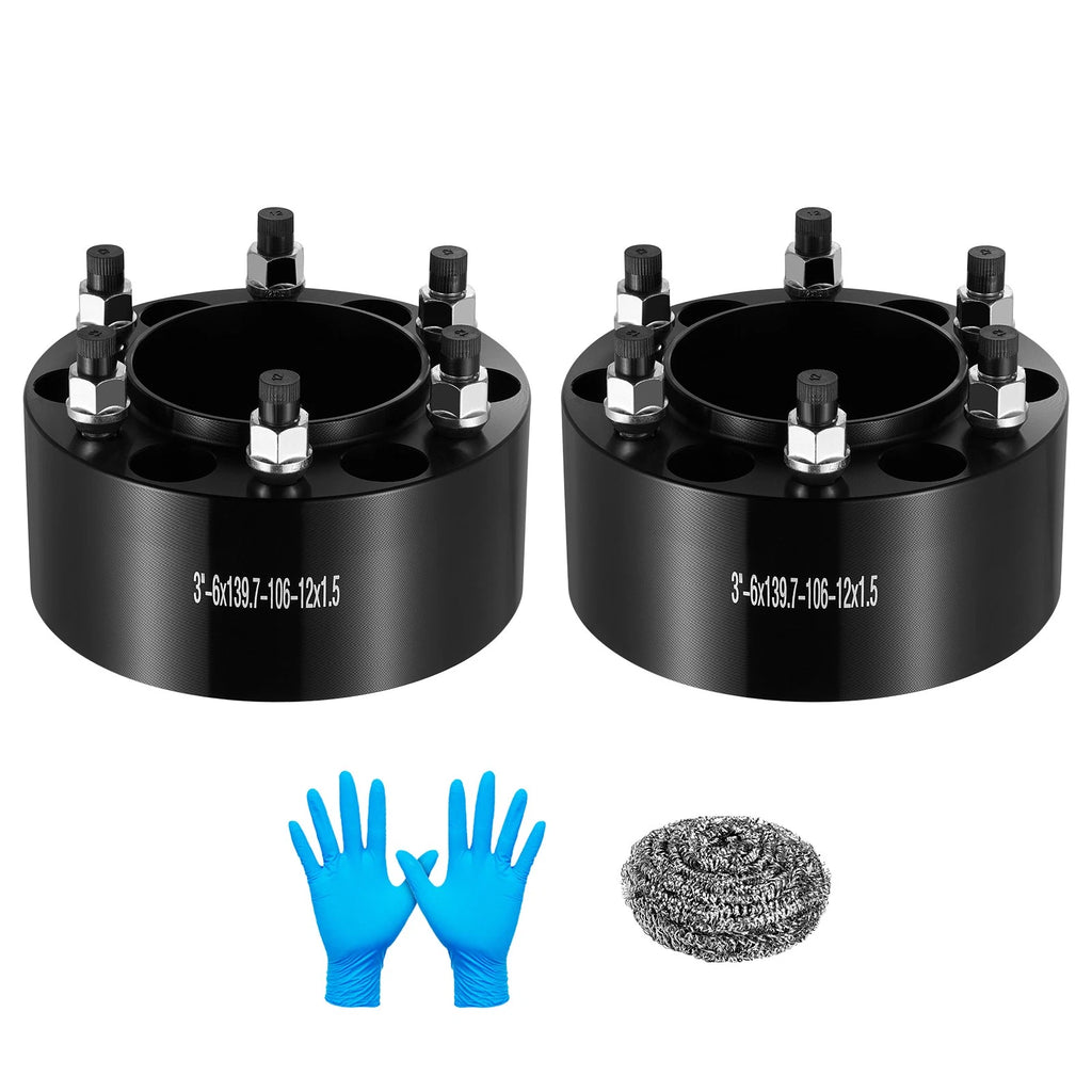 2Pcs 3" Hub Centric Wheel Spacers for Toyota Land Cruiser (1982–1997)