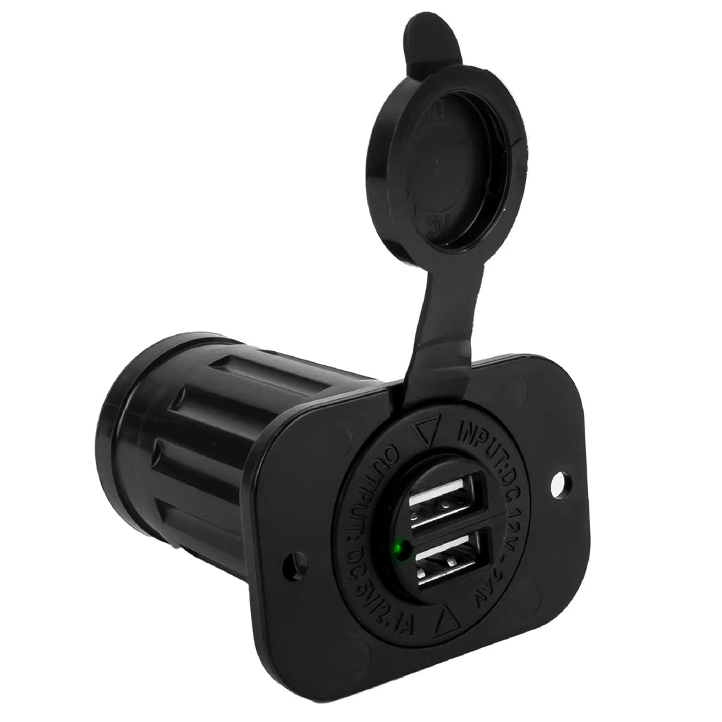 Double USB Socket for Five Oceans (12V/24V) FO3656