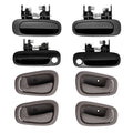 8PCS Exterior Interior Door Handle for Toyota Corolla (1998–2002)