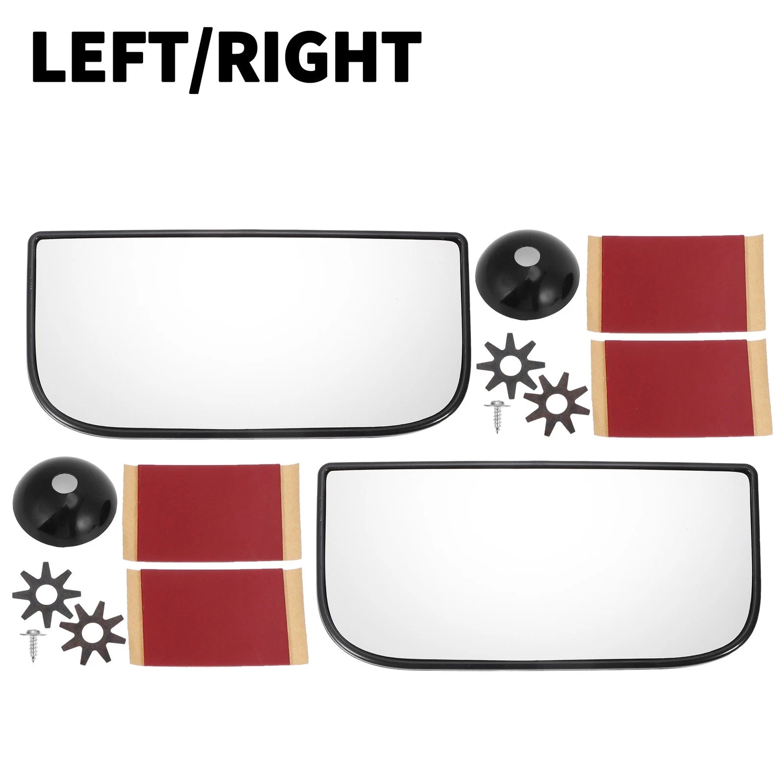 Pair Mirror Glass Left Right for Chevrolet GMC (Non-heated)