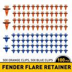 100pcs Fender Flare Retainer Clips for Toyota Tacoma (2005–2016)