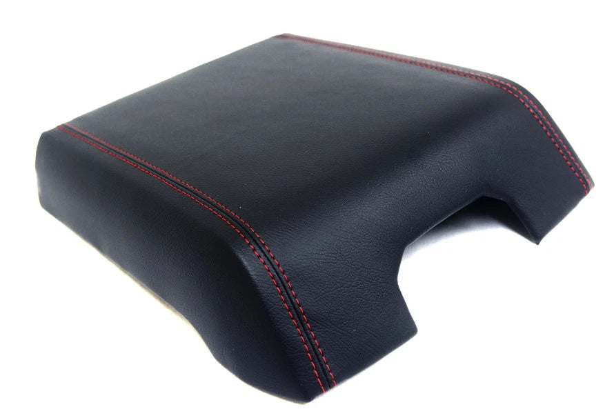Center Console Armrest Cover for Ford F150 (2015–2019) Red Stitch