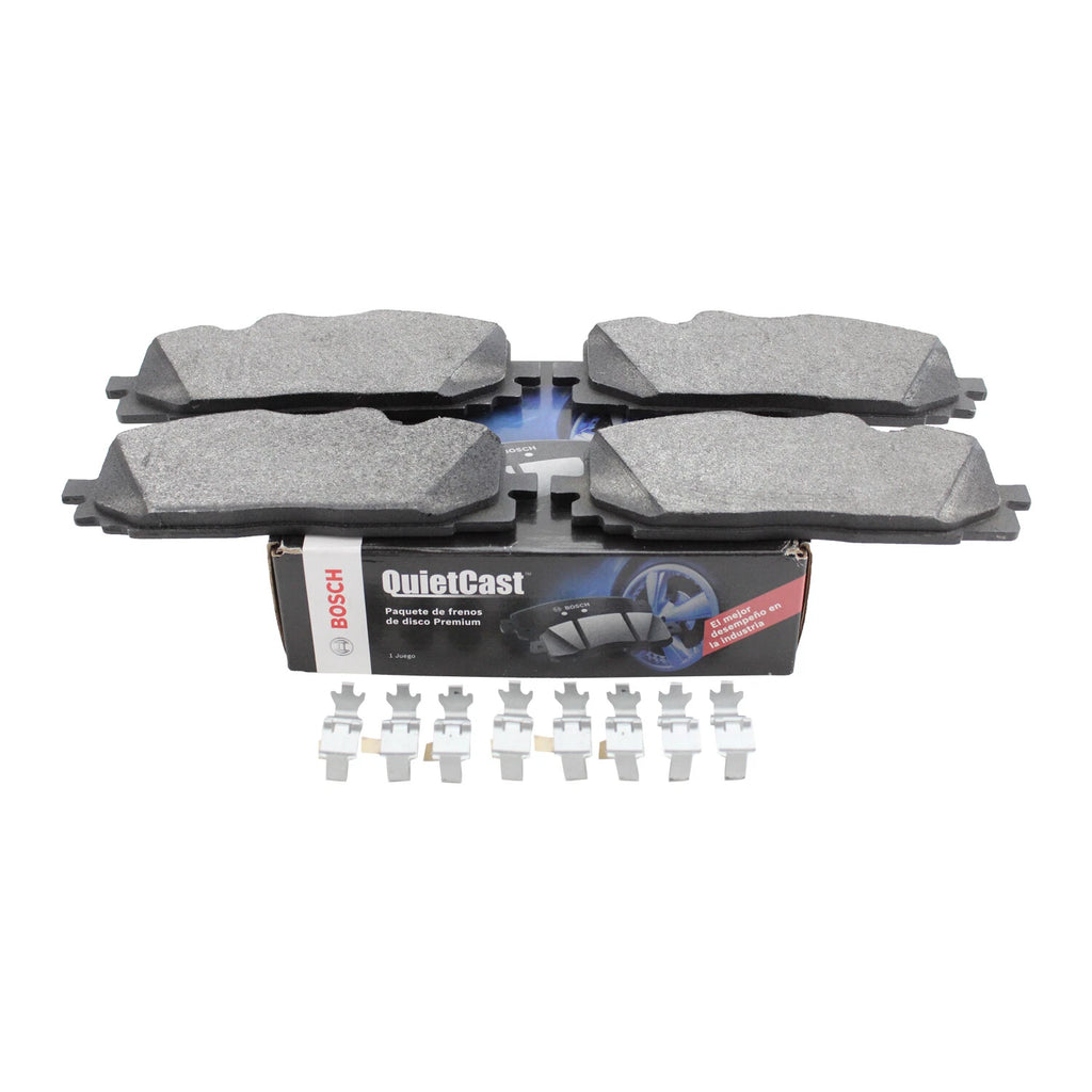 Bosch Front QuietCast Brake Pads w/ Hardware for