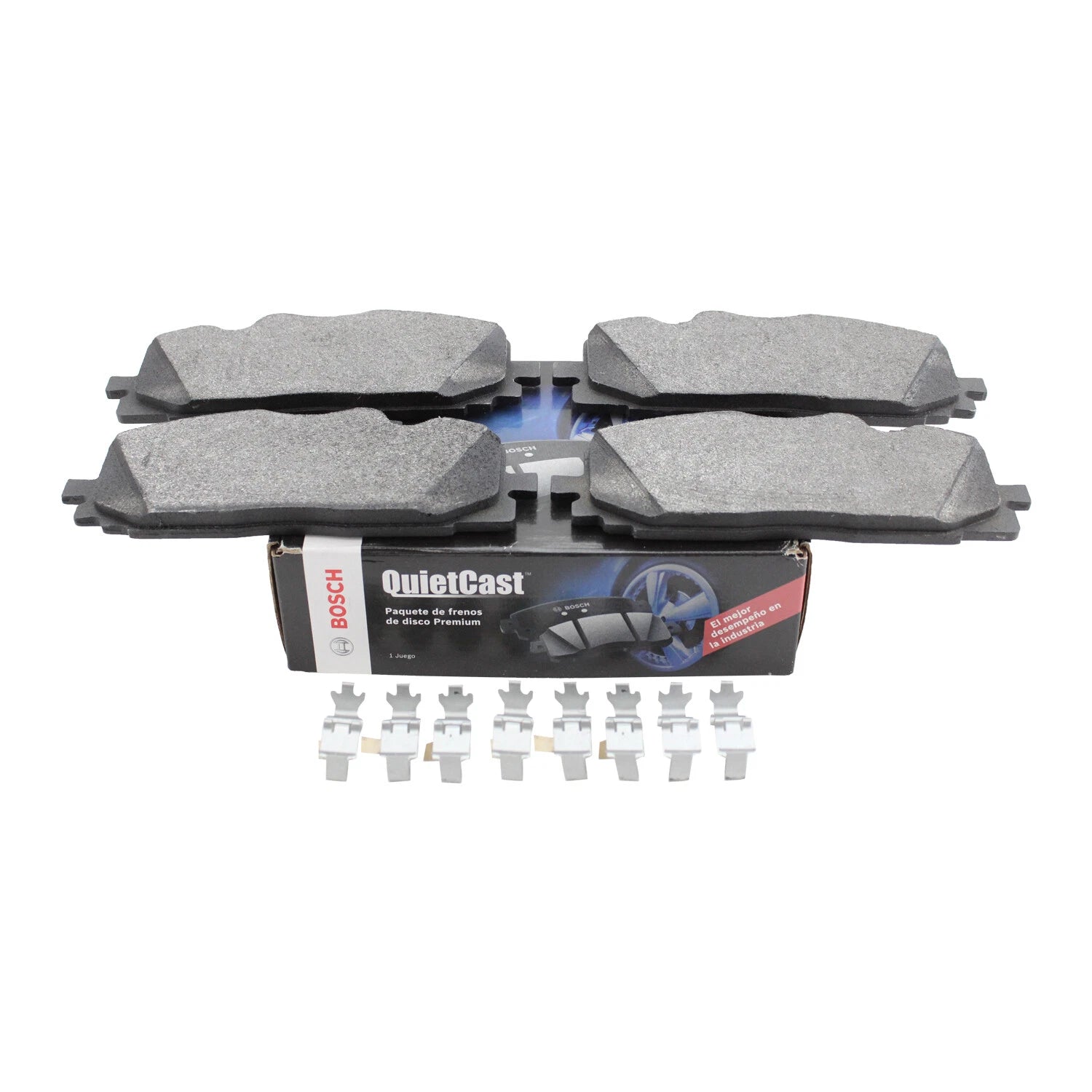 Bosch Front QuietCast Brake Pads w/ Hardware for