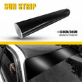 Black Window Visor Sun Strip for Universal Cars (60"x12")