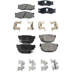 Set of 4 Ceramic Brake Pads for Nissan 300ZX, Maxima (1984–1986)