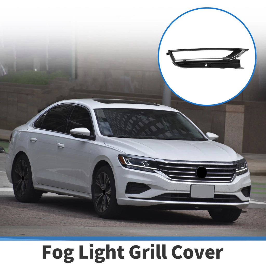 1 Pc Fog Light Grill for Volkswagen Passat (2012–2019) Black