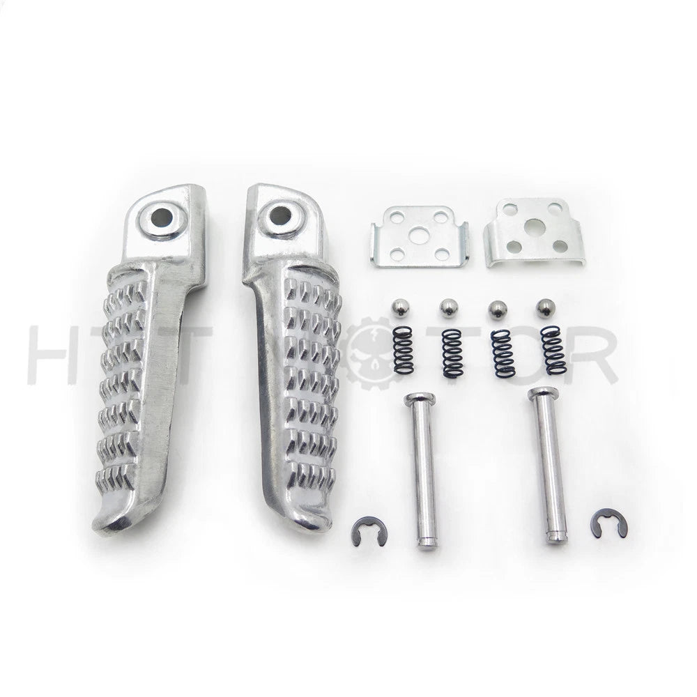 Silver Rear Foot Pegs for Kawasaki ZX-6R ZX-10R ZX-9R Z1000 (2000–2023)