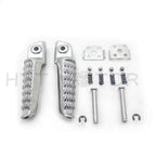 Silver Rear Foot Pegs for Kawasaki ZX-6R ZX-10R ZX-9R Z1000 (2000–2023)