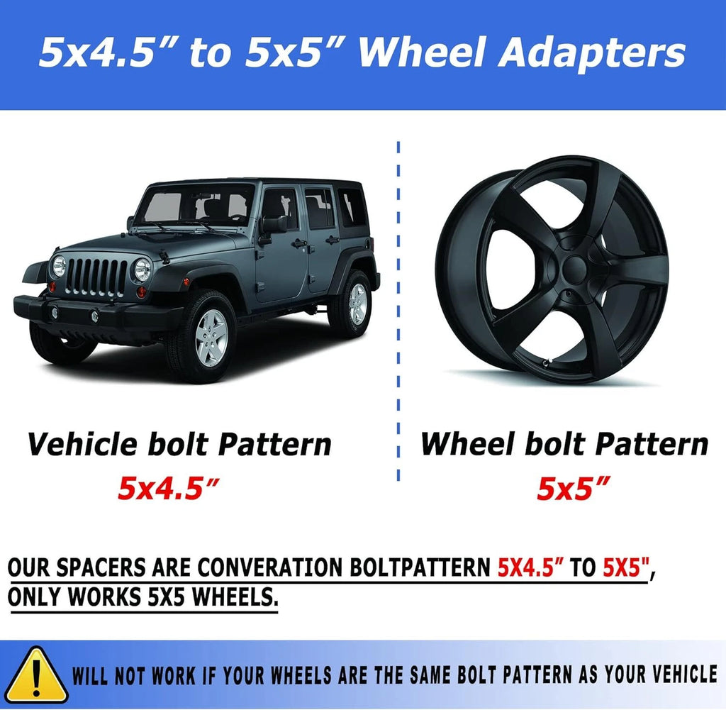 Hubcentric Wheel Adapters for Jeep TJ (2003-2006)