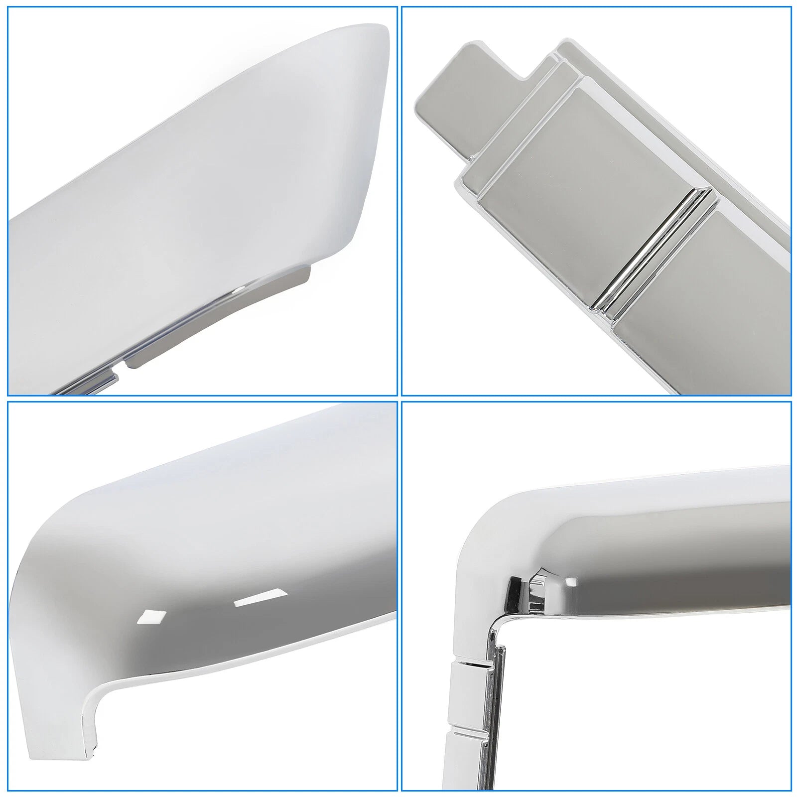 Chrome Top and Side Mirror Covers for Chevy Silverado GMC Sierra HD (2020–2024)