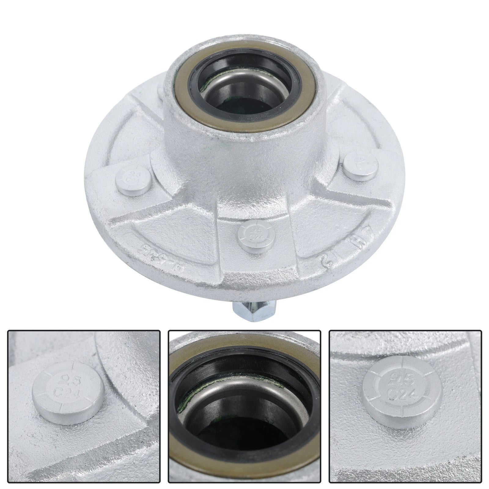 5 Lug Galvanized Fully Greased Bearings for Boat Trailer (3500 lb)