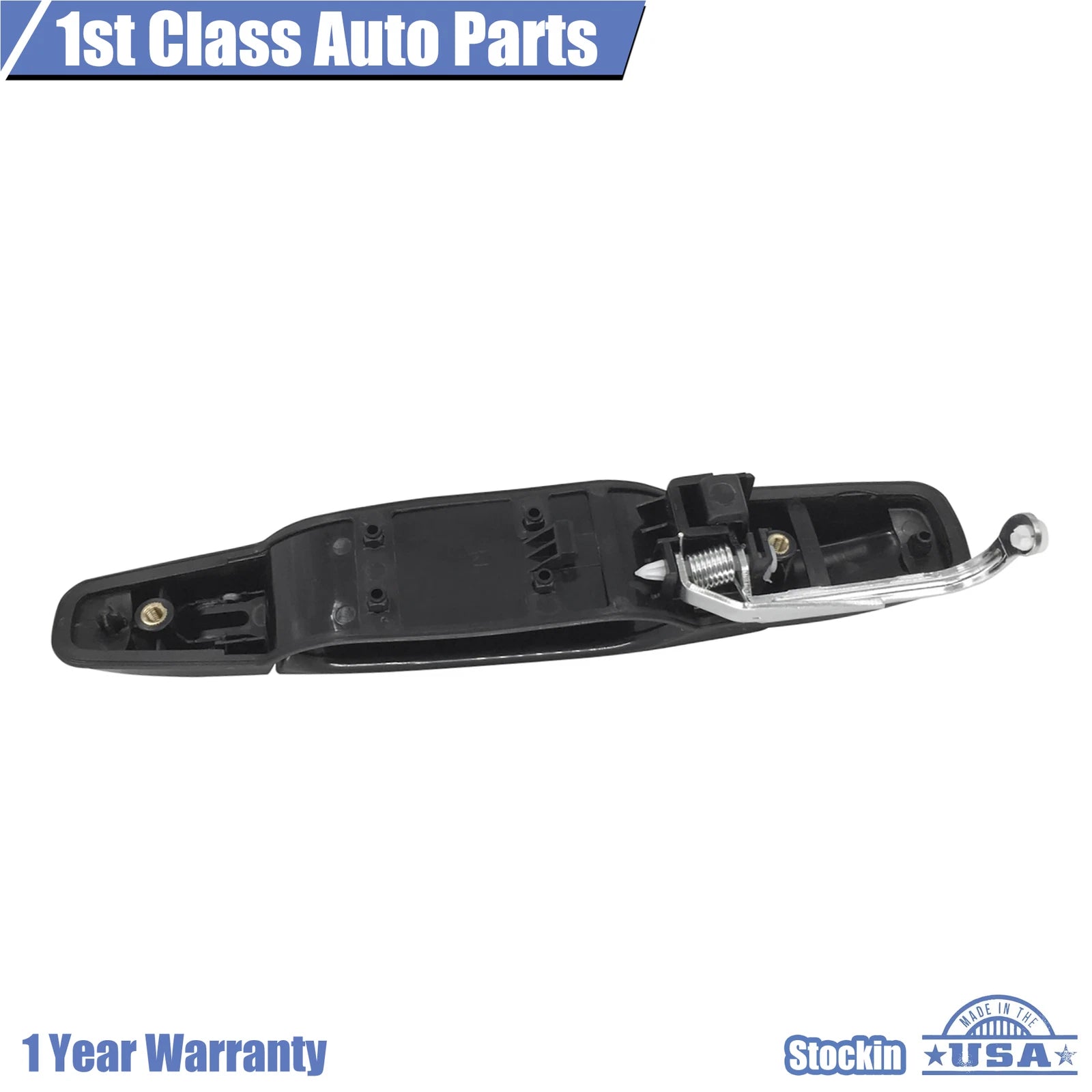 2X Black Outside Door Handles for Chevrolet GMC Cadillac (2007–2013)