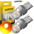 2X Amber 7443 7444 LED Front Turn Signal Blinker Light Bulb (3000K)
