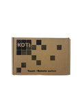 Koti 3 Gang Black Light Switch AC100 240V 50-60Hz