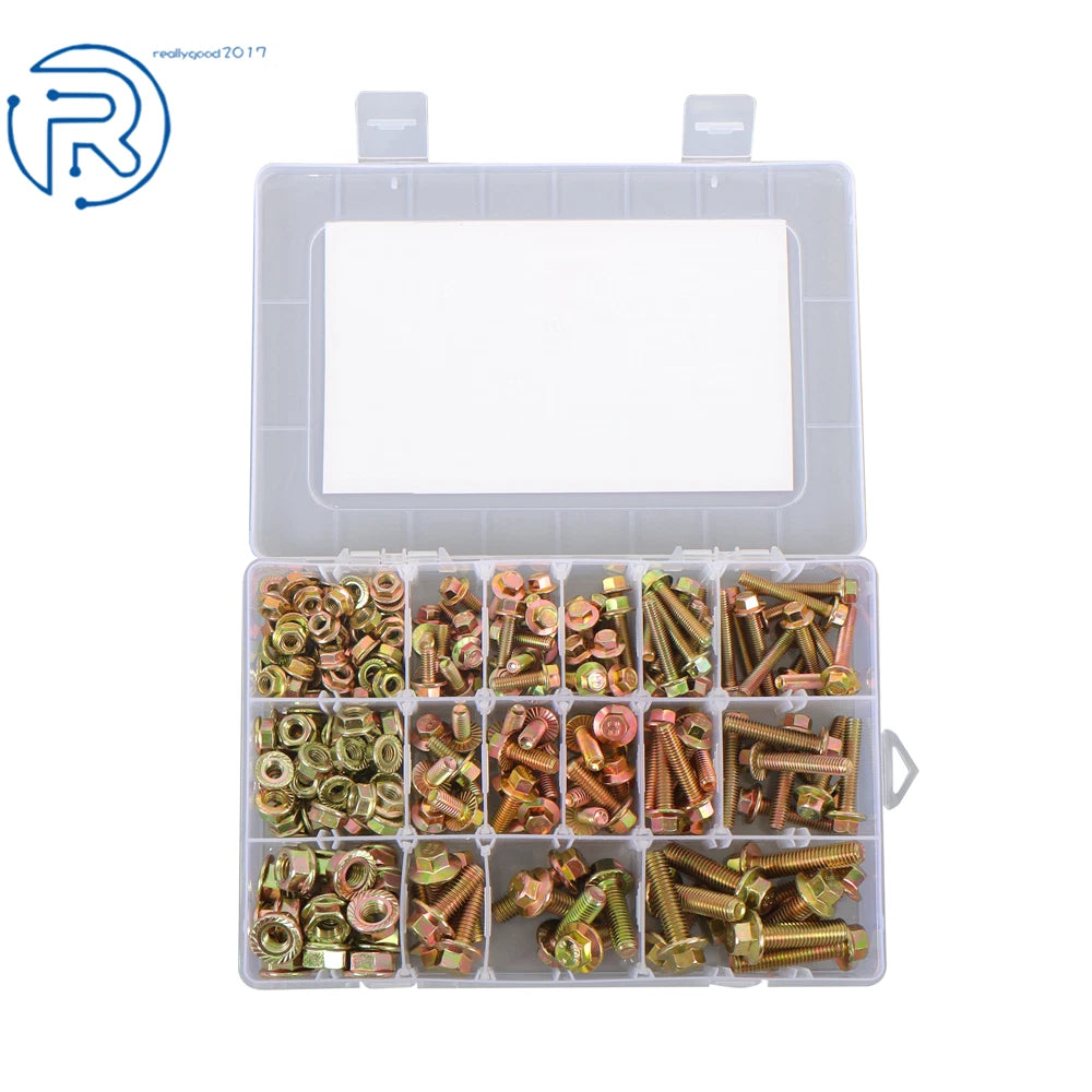 240 Pack Flanged Bolts and Nuts Kit for Faucet (Universal)