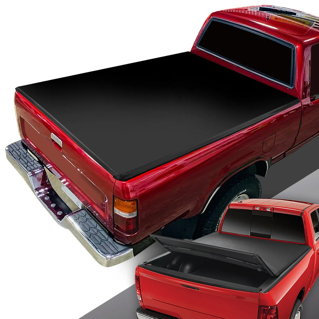 Soft Top Folding Tri-Fold Tonneau Cover for Toyota Pickup Tacoma (1989–2004)