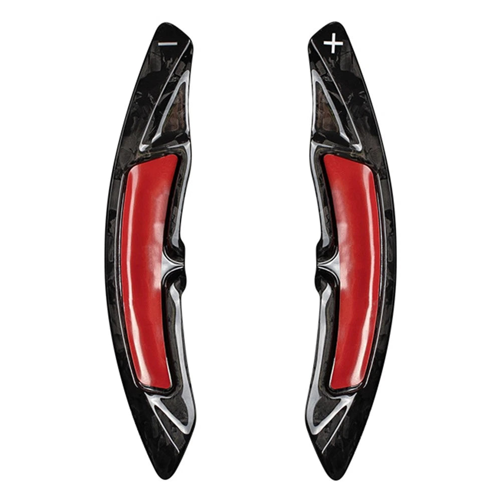 2X Steering Wheel Paddle Shifter Extension for Porsche Macan Cayenne 718 (2014–2023) Carbon